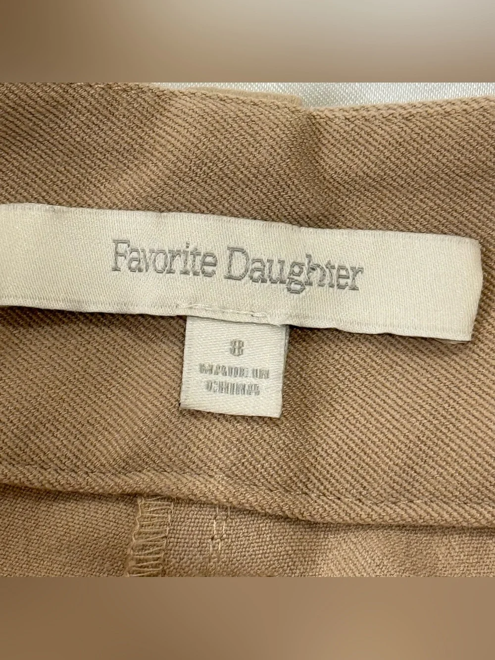 Favorite Daughter The Favorite Pant Size 8 Beige Wide Leg Minimal Work City Chic - Picture 10 of 13